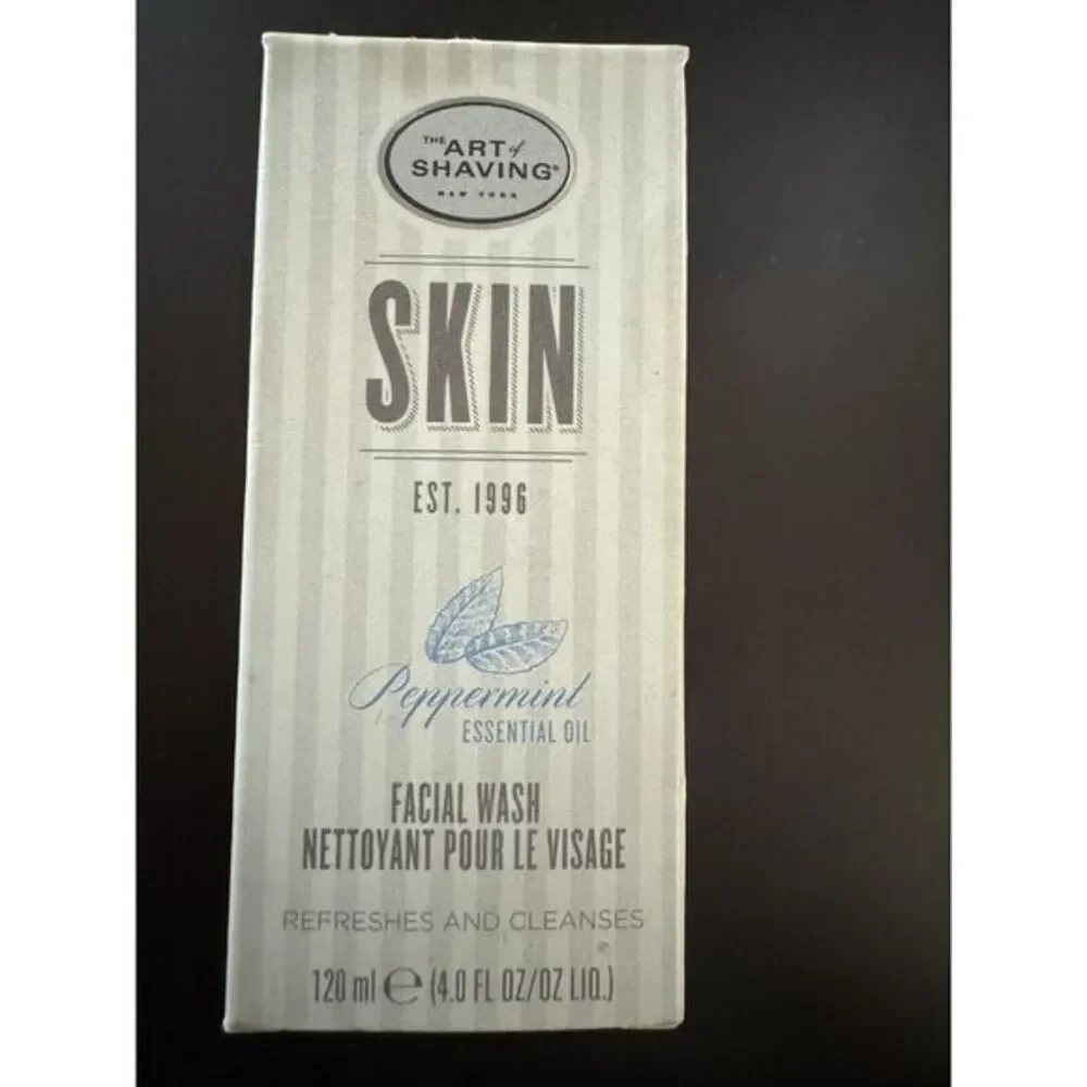 Men's Peppermint Face Wash By The Art of Shaving Large 4 oz.  w/ Essential Oil‎